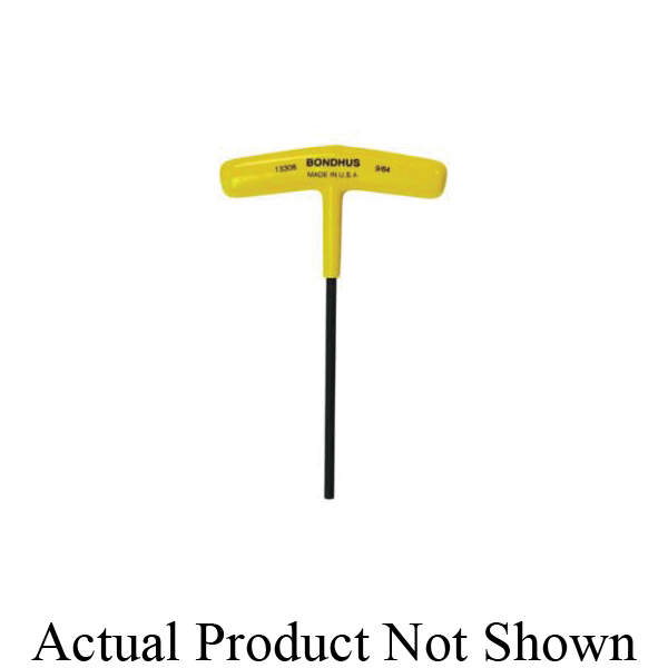 Bondhus 13306 Chamfered Hex Key, Ergonomic T-Handle Handle, Protanium High Torque Steel, ProGuard - Hex & Torx Keys